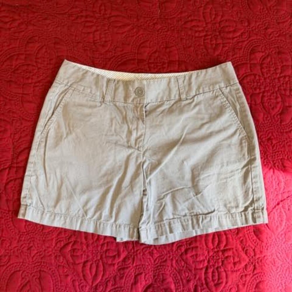 LOFT Dark Tan Chino Shorts Size 6